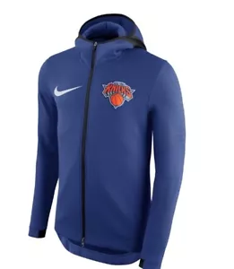 AUTHENTIC NIKE NBA NY KNICKS THERMA FLEX DRY FULL ZIP HOODIE 940148-495 - Picture 1 of 3