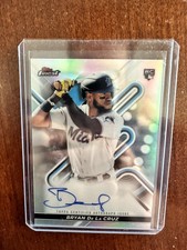 2022 Topps Finest #FA-BD Bryan De La Cruz RC Rookie Auto Miami Marlins