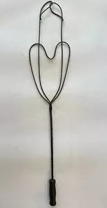 Tappeto vintage battitore filo legno primitivo casale di campagna 34" arte popolare - Foto 1 di 7