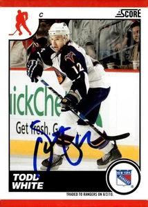 Todd White - Signed 2010-11 Panini Score Card #53 - Picture 1 of 2