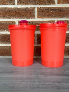 Vintage Tupperware Orange 321-15 Complete with Lid Pour and Store Container - Picture 1 of 3