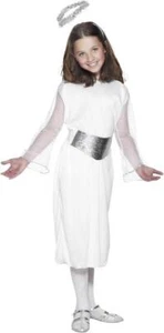 NEW Angel Nativity Dress, Belt and Halo Girls Christmas Fancy Dress Costume - Picture 1 of 13