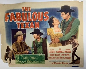 The Fabulous Texan 1940's Original Poster William Elliott YeOldePosterCom - Picture 1 of 12