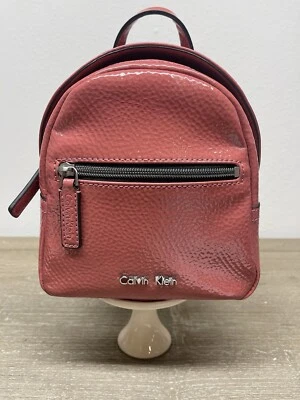 Calvin Klein Womens Zip Mini Backpack — PINK — Kira NEW WHIT TAGS - Image 1 of 4