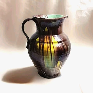 Oaxaca Mexican X Large Keramik Wasserkrug Vintage tropfglasiert - Bild 1 von 12