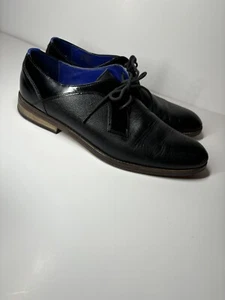 Zapatos de vestir TED BAKER Fussel para hombre 11 M EE. UU. (10 REINO UNIDO) Londres negros EU 44 Derby - Imagen 1 de 13