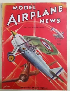 Modelo Avión Noticias Junio 1936 - Dewoitine D-535 goma planos FF - Imagen 1 de 12