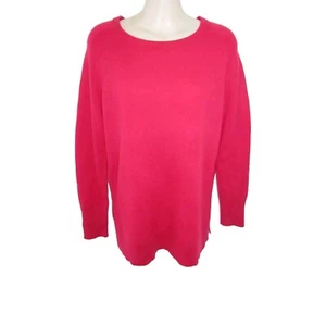 Halogen 100% Cashmere Pink Crew neck Sweater PM MP - Picture 1 of 4