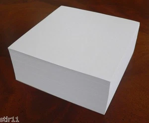 Notizpapier Nachfüllwürfel - 5" x 5" - gepolstert auf 1 Seite, ideal für Schreibtisch/Papierhalter - Bild 1 von 1