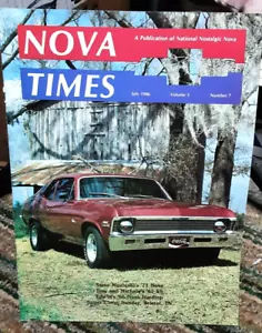 Nova Times July 1986 Chevy Cars Nostalgic Novas Magazine Classic - Picture 1 of 1