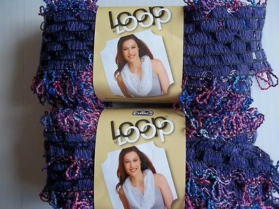 DMC Loop Enchantment hilo de cinta de encaje para ganchillo, púrpura, lote de 2 Foto 1 de 2
