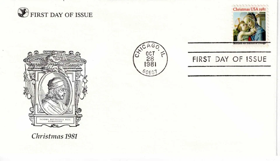 US Scott #1939, First Day Cover 10/28/81 Chicago Single Christmas - Image 1 of 1