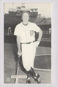 Baseball Advertising Postcard J D McCarthy Rusty Staub Detroit Tigers Rusty's NY