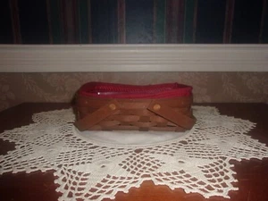 Longaberger 2009 Small Loaf Basket Set - Swinging Handles - Rich Brown - Picture 1 of 3