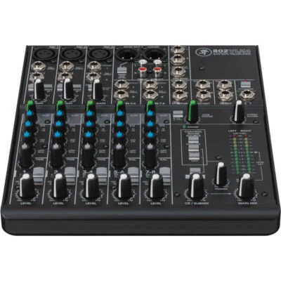 Mackie 802VLZ4 8 Channel Ultra Compact Mixer Onyx Mic Preamps 8 Stereo Meters - Image 1 of 4