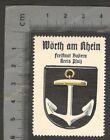 AOP Germany vintage Coat of Arms poster stamp WORTH AM RHEIN