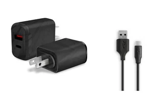 Wall Home AC Charger+USB for Amazon Kindle Fire HD 8 Plus (2020) 10th Generation - Picture 1 of 6