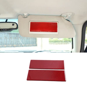 Kit de pegatinas de espejo tocador panel para techo solar de carbono rojo para Hummer H3 05-09 - Imagen 1 de 12
