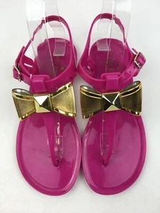 Kate Spade Jelly Bow sandali piatti donna taglia 5B, fucsia 2238 - Foto 1 di 10