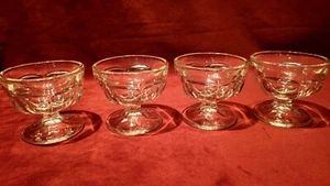 Set Of 4 Footed Sorbet/Dessert Dishes. - Picture 1 of 3