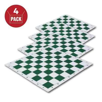US Chess Federation's 2.25" - Green Mousepad Chess Board (4 Pack) - Image 1 of 3