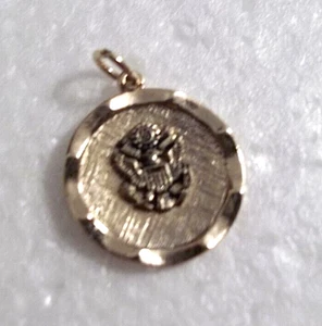 vintage USAF emblem circular charm 1" - Picture 1 of 2