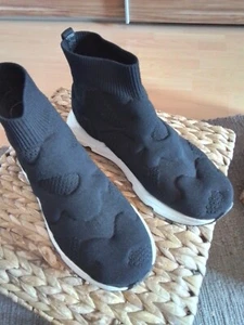 ASH Strumpfsneaker miss flower Gr.37 textil schwarz gebraucht - Bild 1 von 6