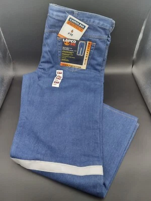 Lapco FR Denim Pants Flame Resistant Men's 40x31 Reflective  100% Cotton  New - Image 1 of 4
