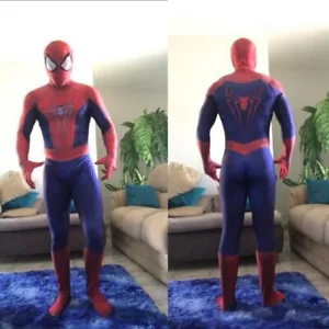 The Amazing Spiderman 2 Jumpsuit Spider-man Cosplay Costume Suit Halloween - Picture 1 of 10