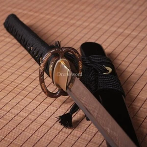 Handmade Damascus Folded Steel Clay Tempered Katana Japanese Samurai Sword - Picture 1 of 18