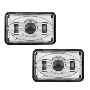 Faros LED cromados Eagle Lights 4 x 6 - Paquete doble - LUZ BAJA 2A1 - Imagen 1 de 9