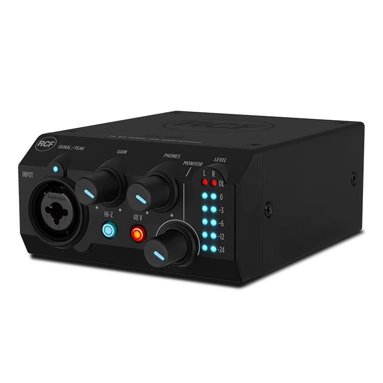 RCF TRK PRO1 24-BIT 192kHz Professional USB Audio Interface - Image 1 of 4