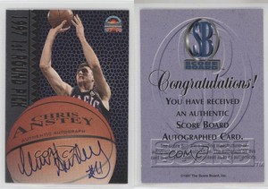 1997 Score Board Auto Basketball Signatures Silver Chris Anstey Rookie Auto RC