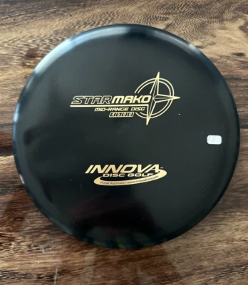 NEW RARE OOP DISC GOLF INNOVA STAR MAKO MIDRANGE SUPER STRAIGHT 167g BLACK - Image 1 of 2