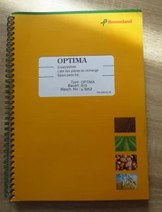 Kverneland Einzelkornsämaschine Optima Bauart 810 Ersatzteilliste - Bild 1 von 2
