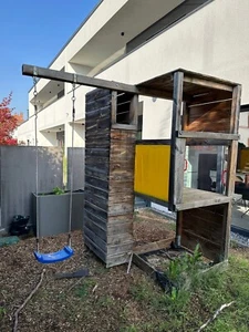 Wickey Smart Cube Kletterturm mit Schaukel und Sandkasten (Farbe Gelb) - Bild 1 von 6