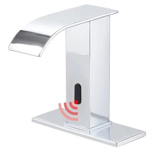 Rubinetto lavabo bagno touchless sensore automatico sensore alimentazione CC vivavoce - Foto 1 di 10