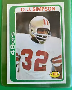 1978 Topps SET BREAK O.J. Simpson #400 NM-Mint or better 49ers - Picture 1 of 2