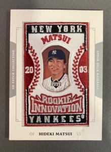 HIDEKI MATSUI 2003 UPPER DECK PATCH COLLECTION ROOKIE INNOVATION 151 - Picture 1 of 2