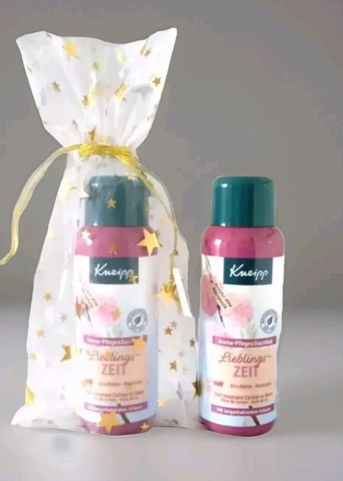 Kneipp BAD Aroma Pflegeschaumbad Lieblings-Zeit Kirschblüte Reiskeimöl 2x400 ml - Bild 1 von 4