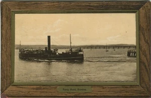 TAY FERRY STEAMER BOAT, DUNDEE - Angus Shipping Postcard - Picture 1 of 2