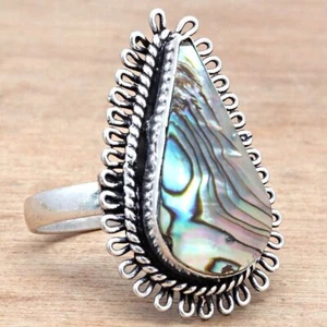 Abalone Shell Gemstone Handmade Silver Jewelry "10.5" - Picture 1 of 6