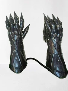 Metall Rüstungsstulpen Gothic Rüstungshandschuhe Paar Stulpen Akzente Kreuzfahrer - Bild 1 von 4