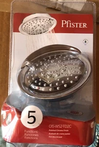 Universal 5-Spray 5,5 Zoll Einwandige Halterung fester Regen Duschkopf Chrom KOSTENLOS - Bild 1 von 1