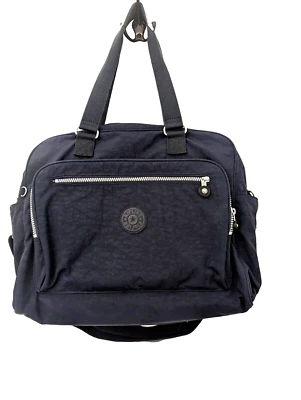 Kipling Alanna Bolsa de Mensajero de Pañales Azul Multi Bolsillo Cambiador Almohadilla Doble Correa Foto 1 de 4