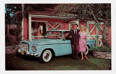 Besetzung von Mr. Ed Fernsehshow Pose mit 1962 Studebaker Lark Skytop - Bild 1 von 2