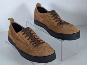 Martin Dingman Sneakers Uomo 10,5 M Pelle di Pecora Marrone Scamosciato NO Scarpe Lacci Pelle - Foto 1 di 10
