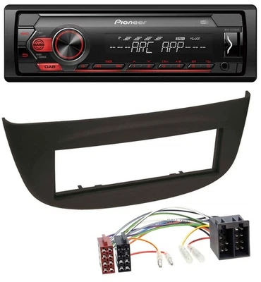 Pioneer DAB 1DIN MP3 AUX USB Autoradio für Renault Twingo (07-12) schwarz - Bild 1 von 4