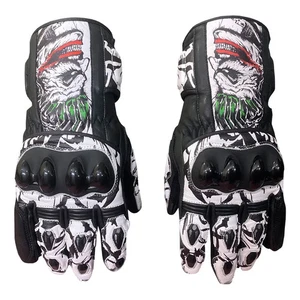 Joker Motorbike Racing Leather Gloves Protective Biker Motorcycle Riding Gear - Bild 1 von 8