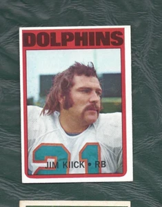 1972 Topps Football Karte #9 Jim Kiick Miami Dolphins EX+ - Bild 1 von 2